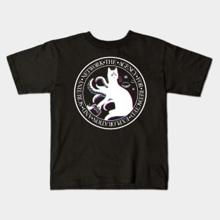 The ARES Network Seal (White Alt.) Kids T-Shirt